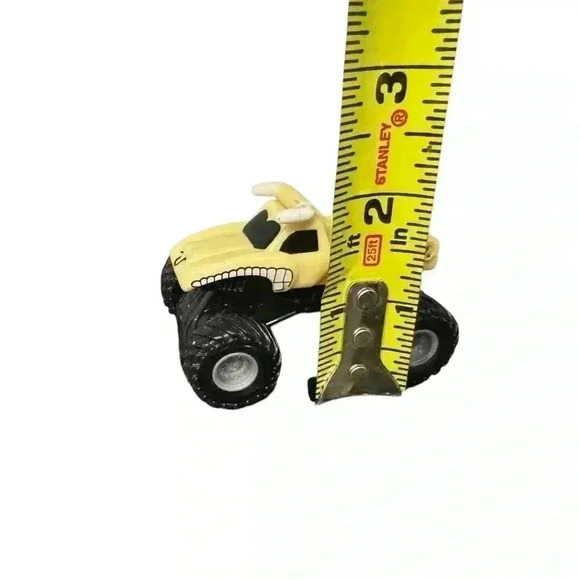 Monster Jam 2” High By 3” Plastic Bulldozer Monster Truck - Picture 2 of 3
